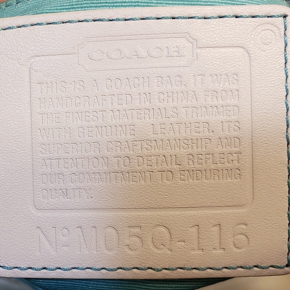 Satin Coach Hampton Hobo purse - Picture 2 of 5